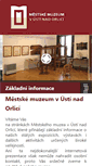 Mobile Screenshot of muzeum-uo.cz